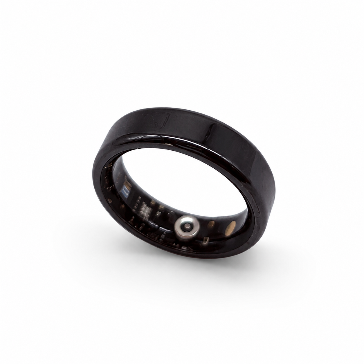 Anello Smart BR17 nero con NFC e ricarica magnetica